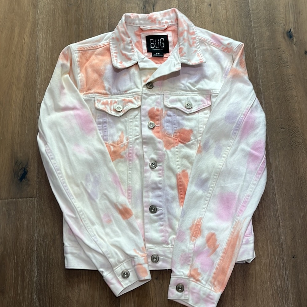 BDG size S/P tie dye denim jacket